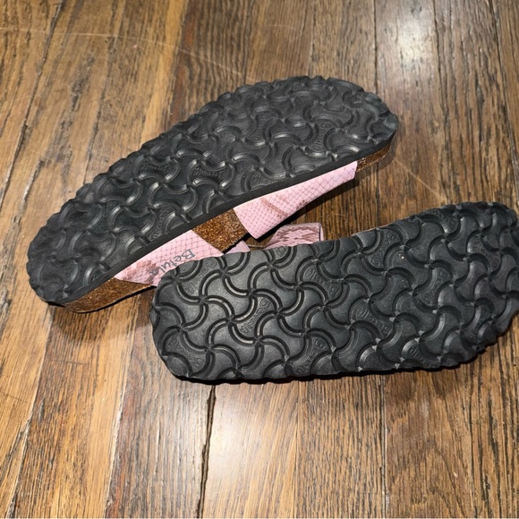 Betula by Birkenstock Size 38 Pink Snake Print 3-Strap Sandal Luca/Florida Style - Picture 6 of 8
